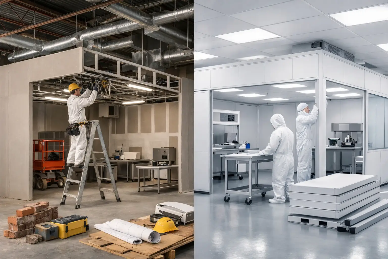Difference Between Conventional and Modular Cleanrooms