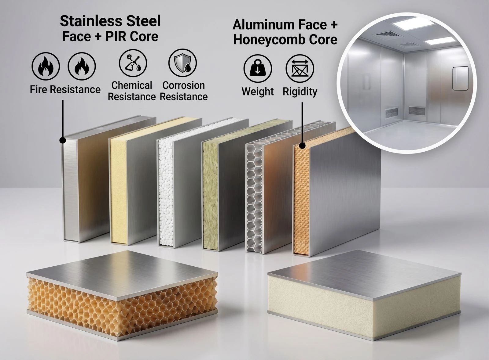 Standard Cleanroom Wall Panel Materials: Types & Selection Guide